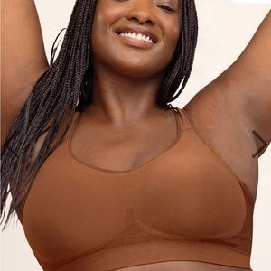 NWT Truekind Daily Comfort Wirefree 3X Shaper Bra in Chocolate Brown